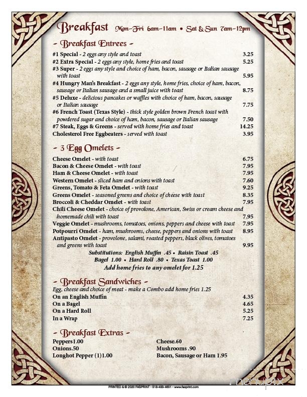 Knight Spot - Frankfort, NY menu_pic