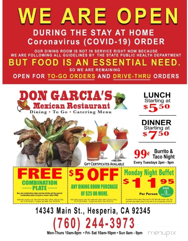 Don Garcia's Mexican - Hesperia, CA