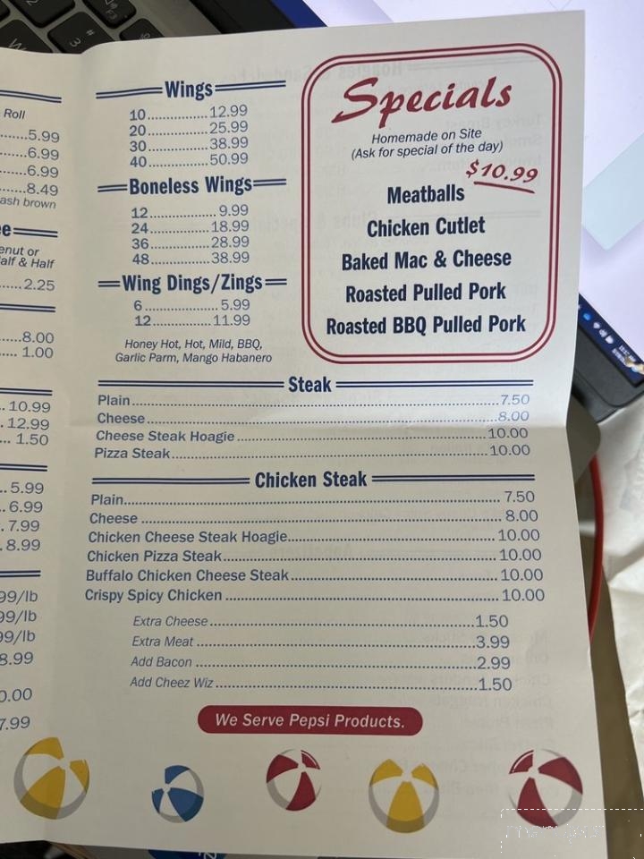 Arnold's Family Market - North Wildwood, NJ menu_pic