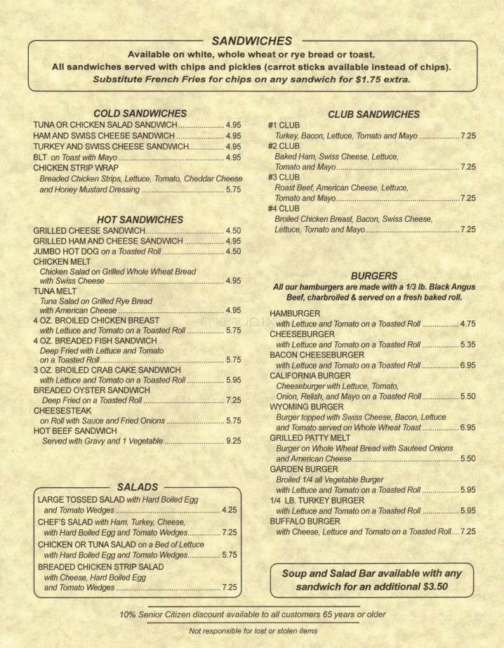 New Holland Family Restaurant - New Holland, PA menu_pic