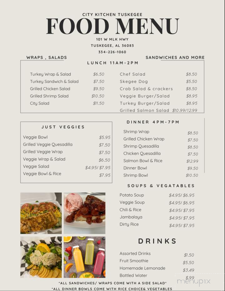The City Kitchen - Tuskegee, AL menu_pic