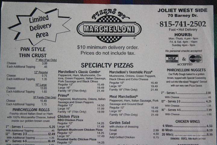 Pizzas By Marchelloni - Joliet, IL