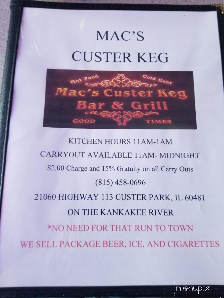 Custer's Keg - Wilmington, IL