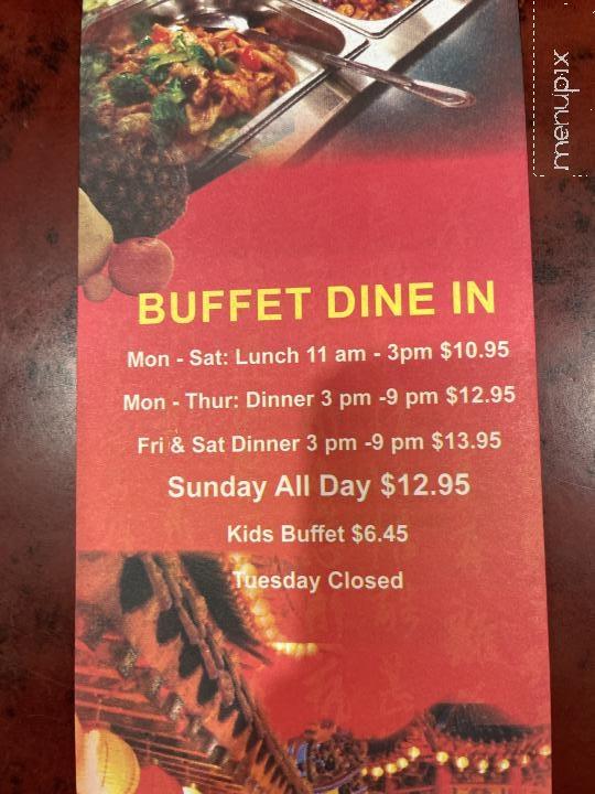 Lucky Buffet - St. Albans, VT menu_pic