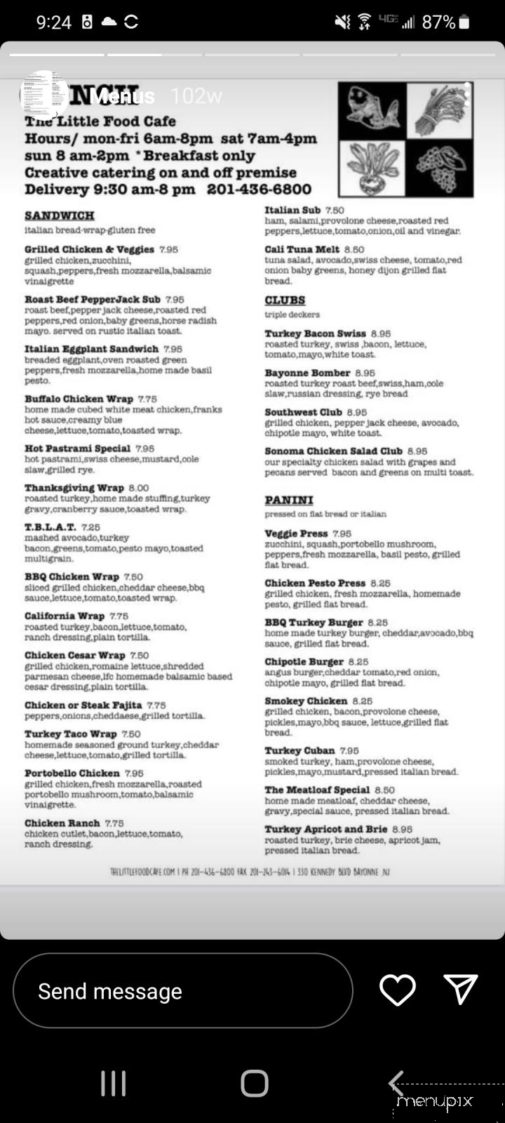 Little Food Cafe - Bayonne, NJ menu_pic
