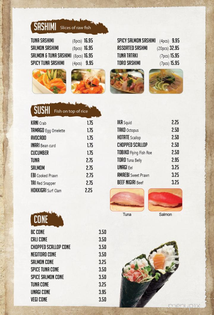 Royal Tokyo - Kamloops, BC menu_pic