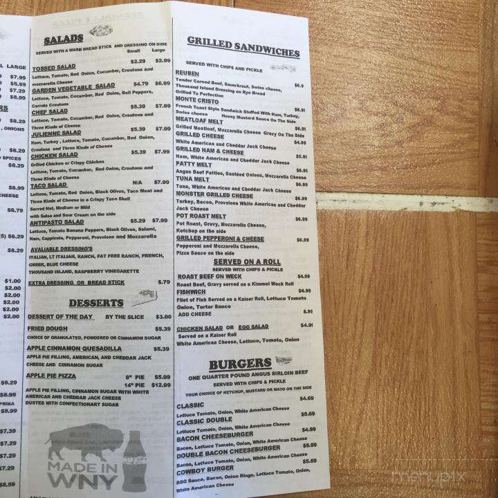 John and Lonnie's Pizza and More - Sanborn, NY menu_pic