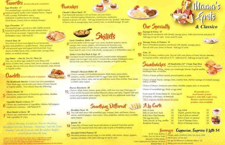 Classico Italian & Mama's Grits - Loudon, TN menu_pic