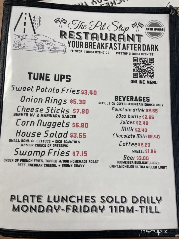 The Pit Stop 2 - Houma, LA menu_pic