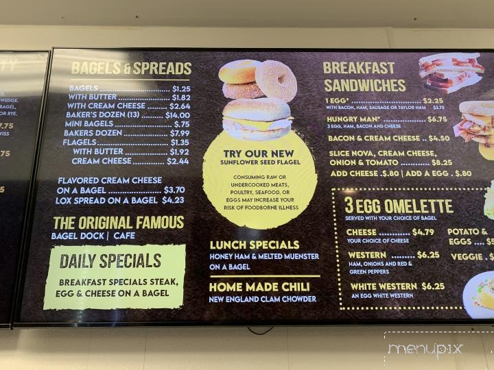 Bagel Dock Cafe - Calabash, NC menu_pic