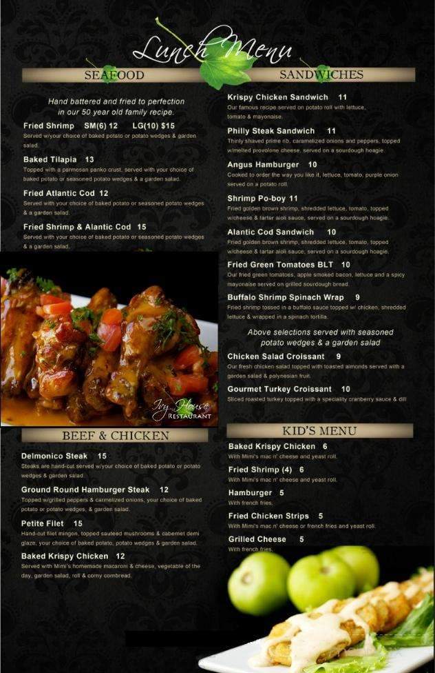 The Ivy House - Ocala, FL menu_pic