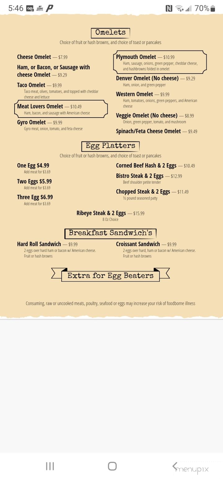 Roadside Bar & Grill - Plymouth, WI menu_pic