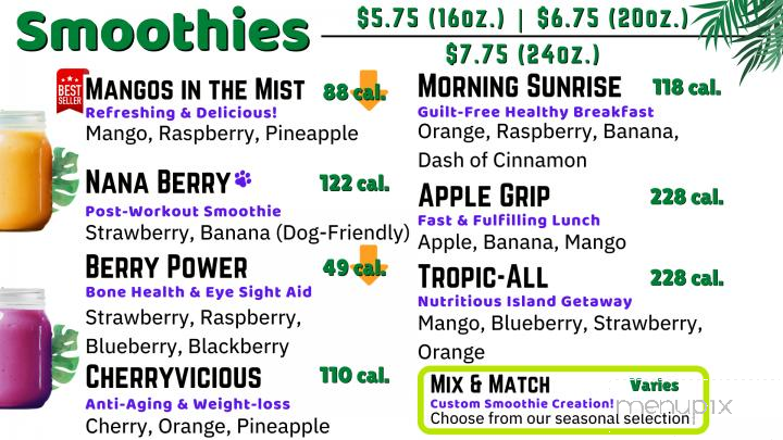 Primal Juice and Smoothies - San Antonio, TX menu_pic