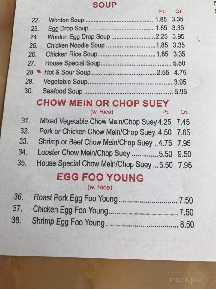 Peking Kitchen - Wingdale, NY menu_pic