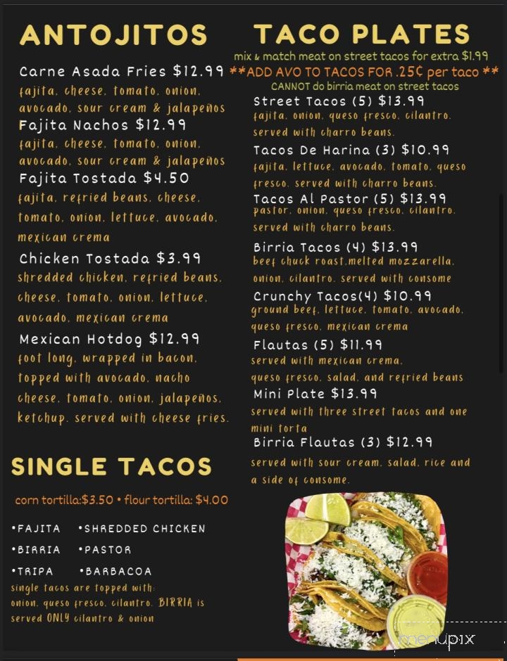 El Taco Spot - Lake Jackson, TX menu_pic