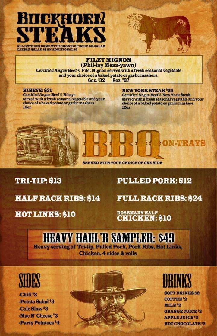 New Cuyama Buckhorn Restaurant - New Cuyama, CA menu_pic