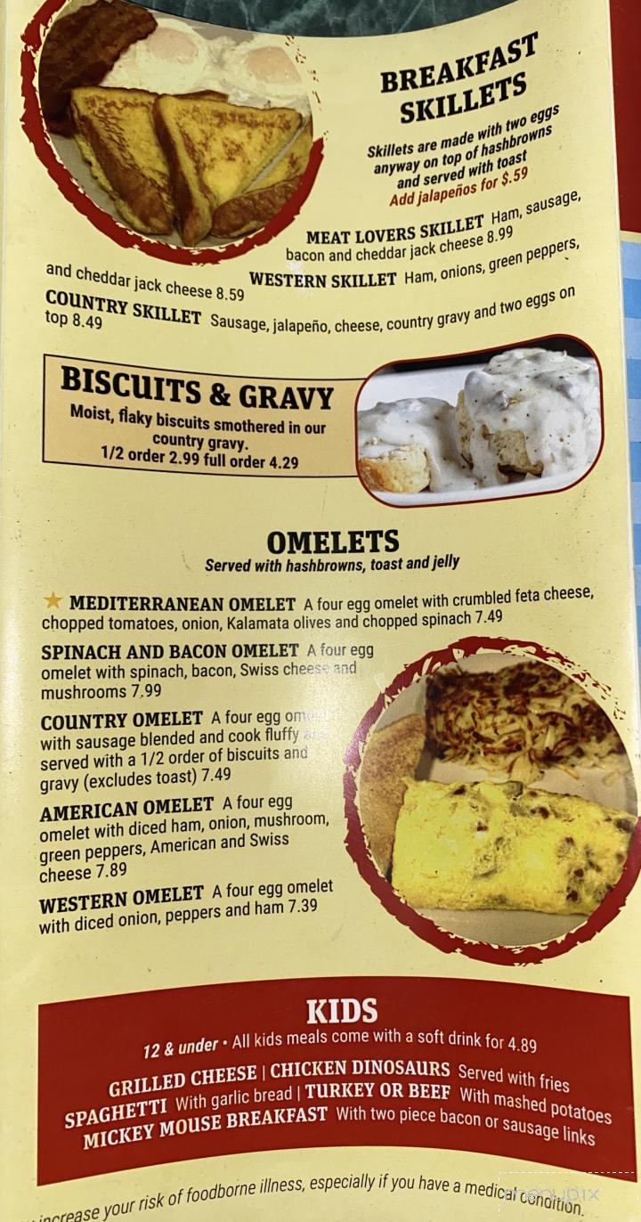 Cozy Table Restaurant - Benton, IL menu_pic