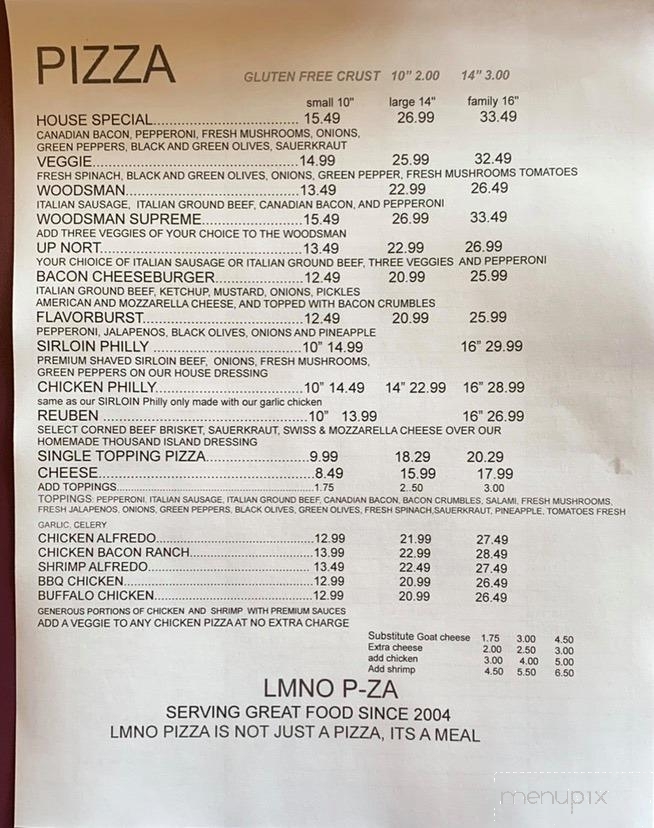 Lmno Pizza - Grand Rapids, MN menu_pic