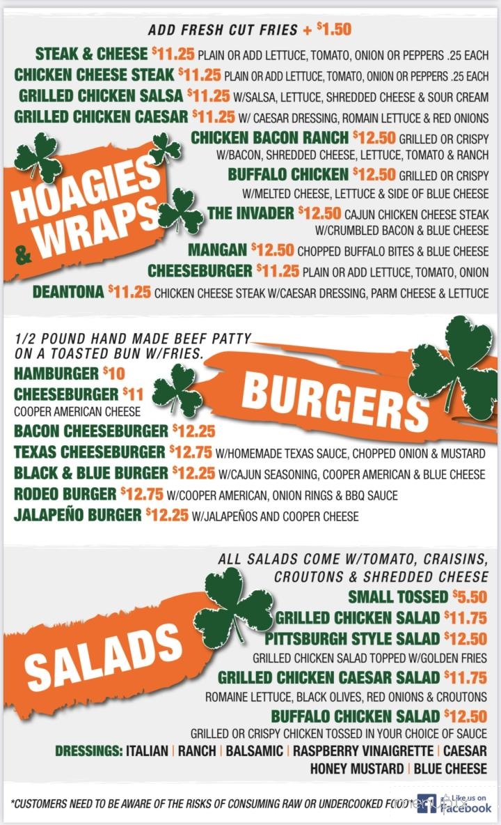 Haggerty's Tavern - Scranton, PA menu_pic