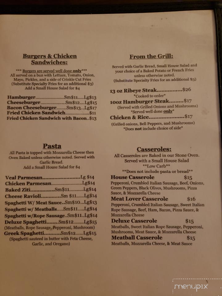 Georgio's Restaurant & Pizza - Manning, SC menu_pic
