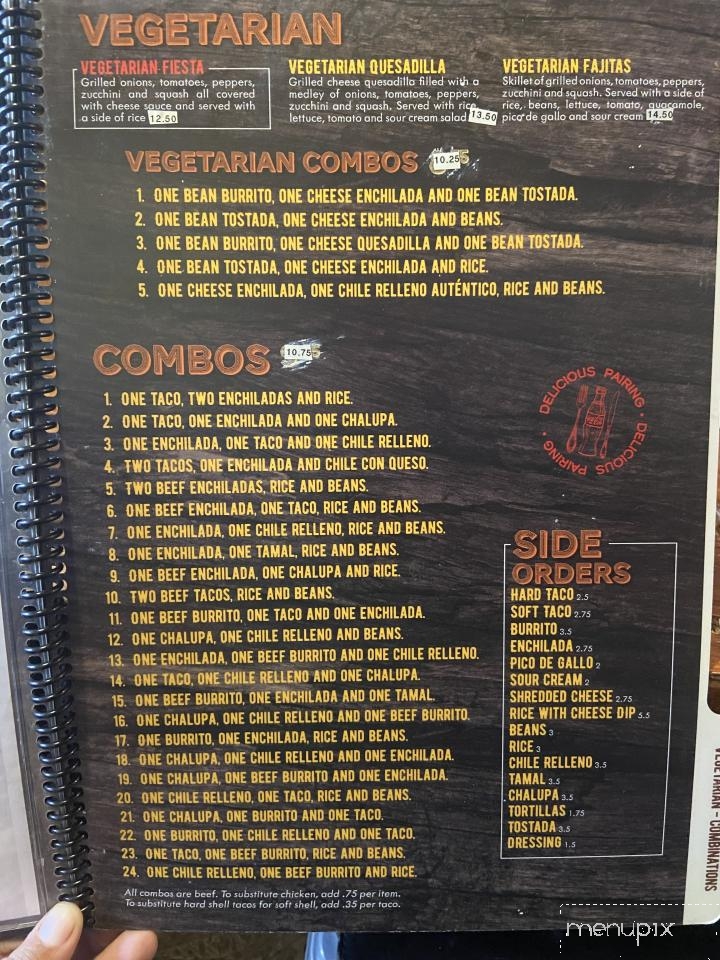 El Charro Mexican Grill - Radford, VA menu_pic