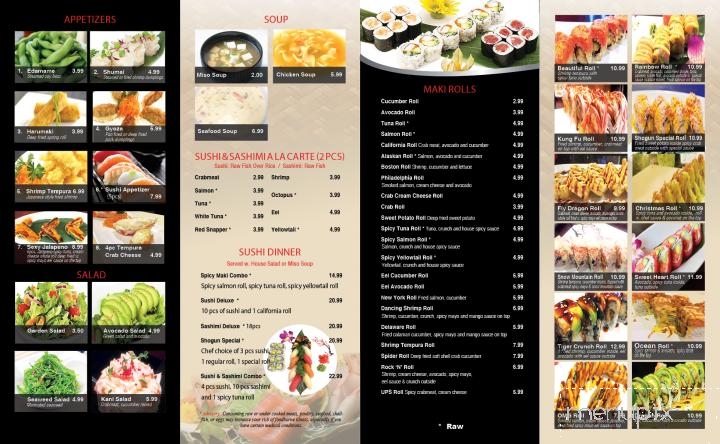 Shogun - Seaford, DE menu_pic