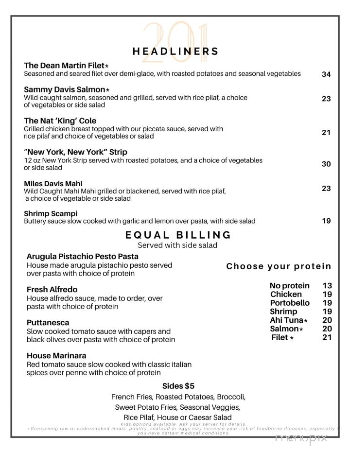 201 Cafe and Wine Bar - Oak Ridge, TN menu_pic