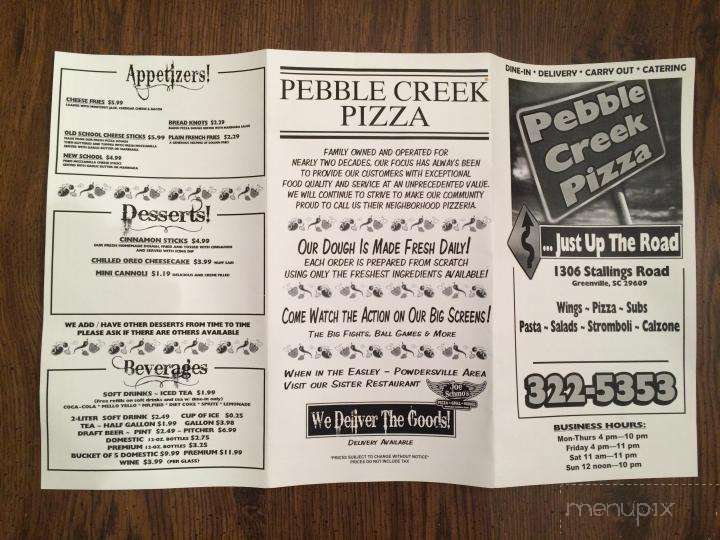 Pebble Creek Pizza - Greenville, SC