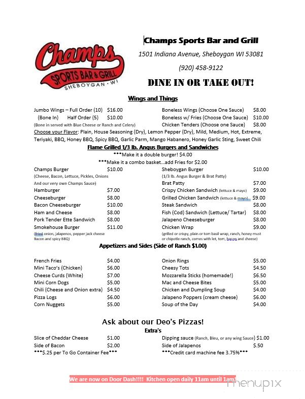 Champs Sports Bar & Grill - Sheboygan, WI