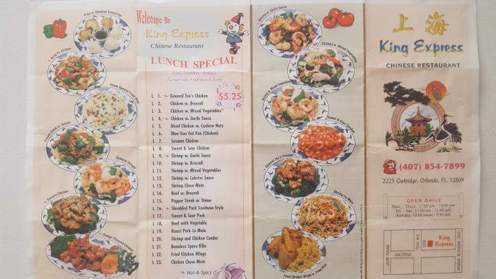 King Express - Orlando, FL menu_pic