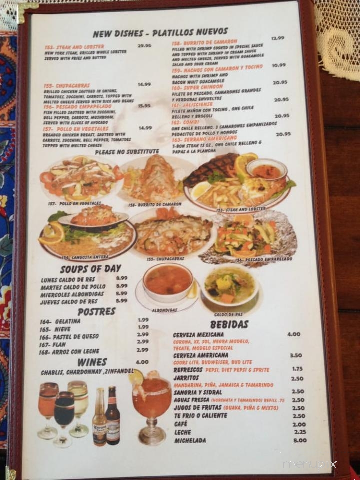 Lo Mejor De Jalisco - Santa Maria, CA menu_pic