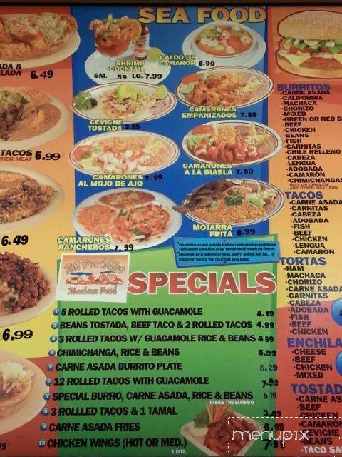 Mi Pueblito Mexican Food - Glendale, AZ menu_pic