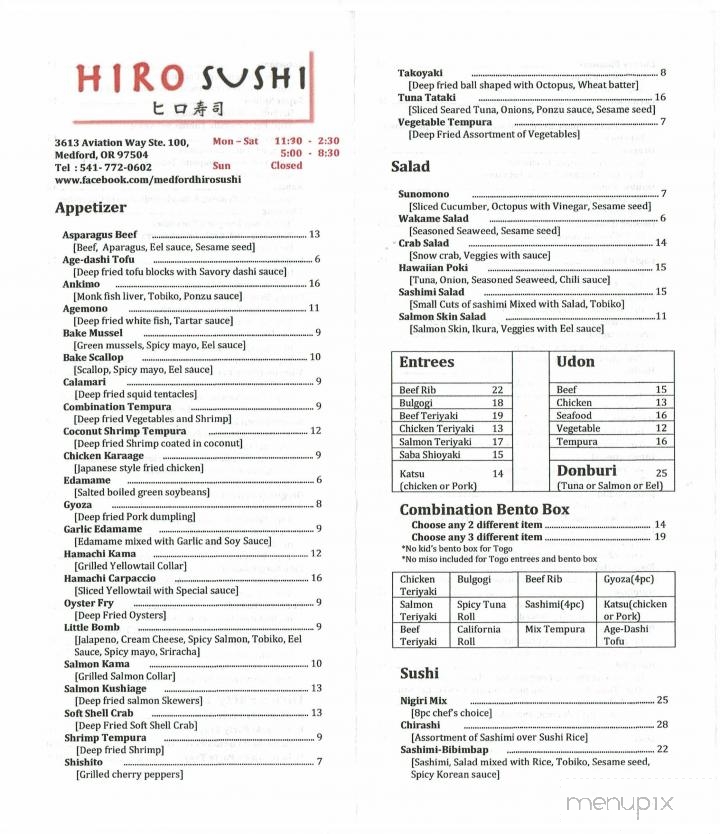 Hiro Sushi - Medford, OR