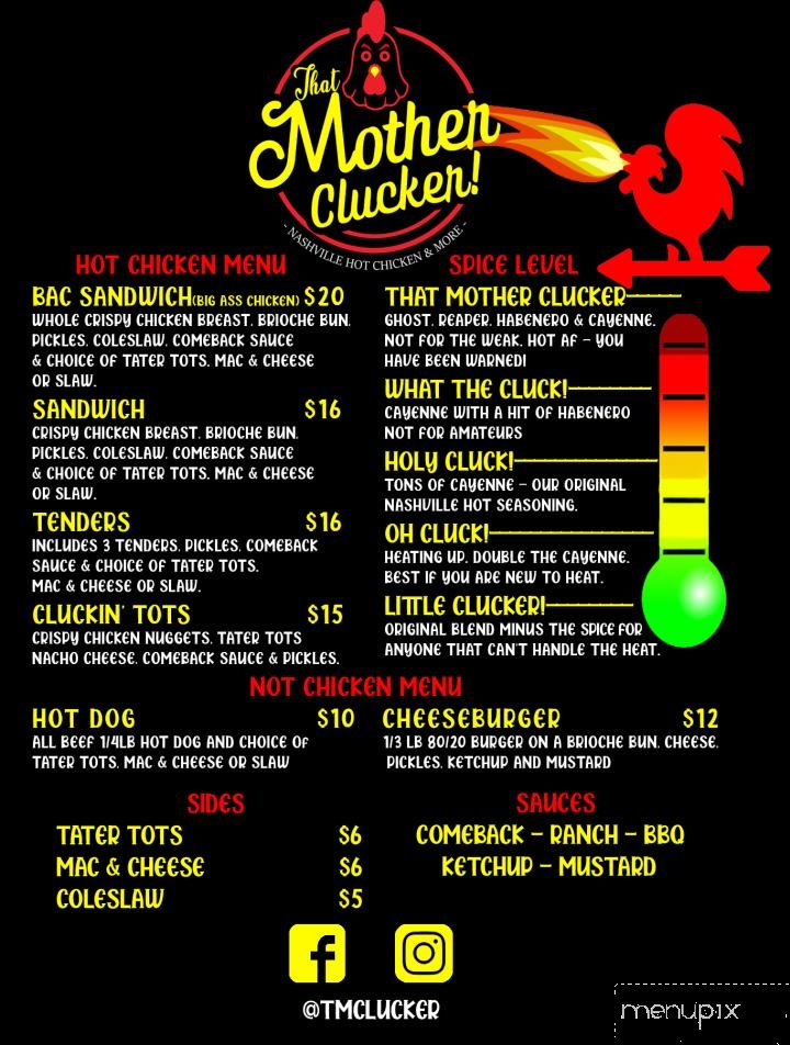 That Mother Clucker - Hesperia, CA menu_pic
