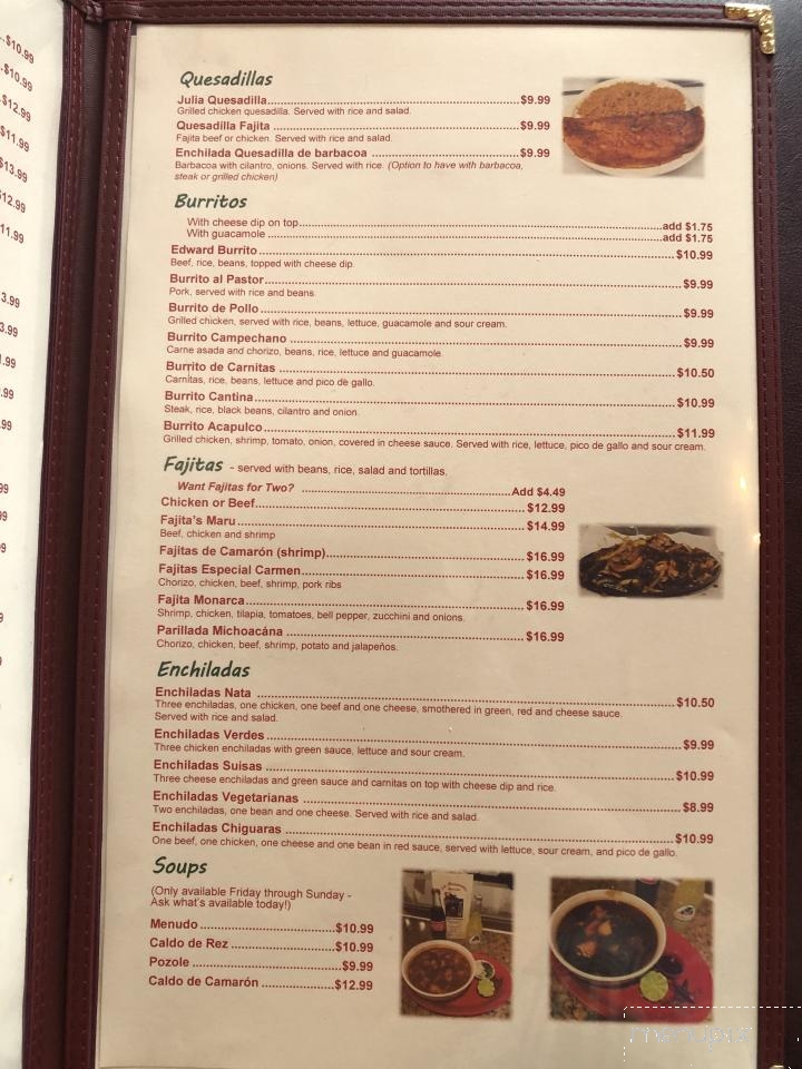 Los Michoacanos Garcia’s - Springfield, MO menu_pic