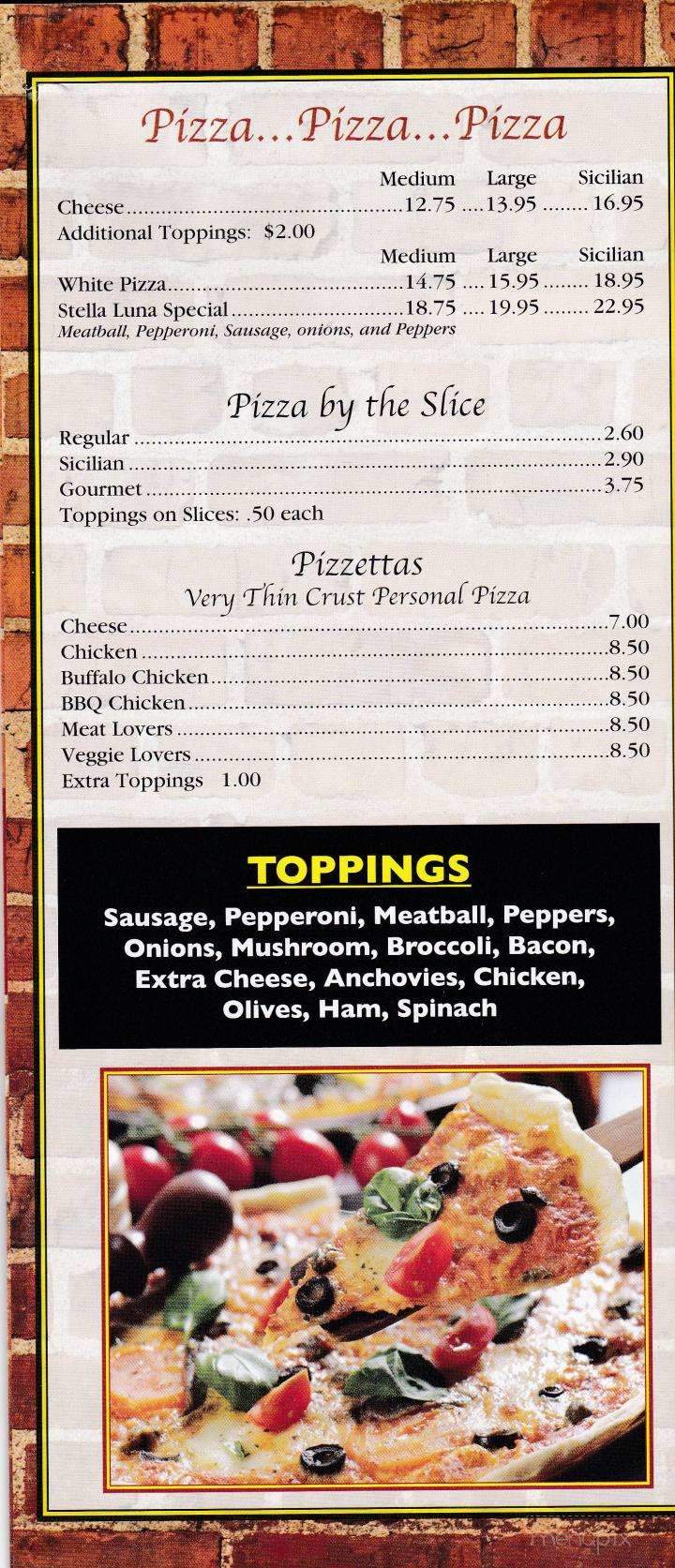 Stella Luna - Orangeburg, NY menu_pic