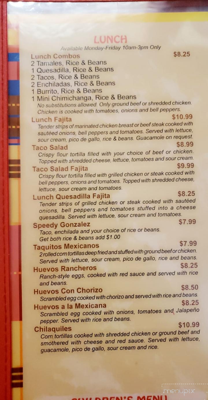 Las Brasas - Berlin, WI menu_pic