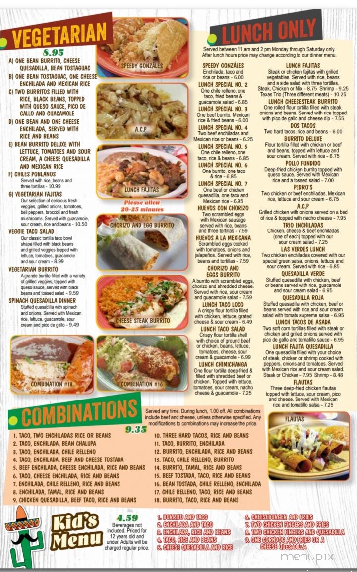 El Jalapeno - Summerville, SC menu_pic