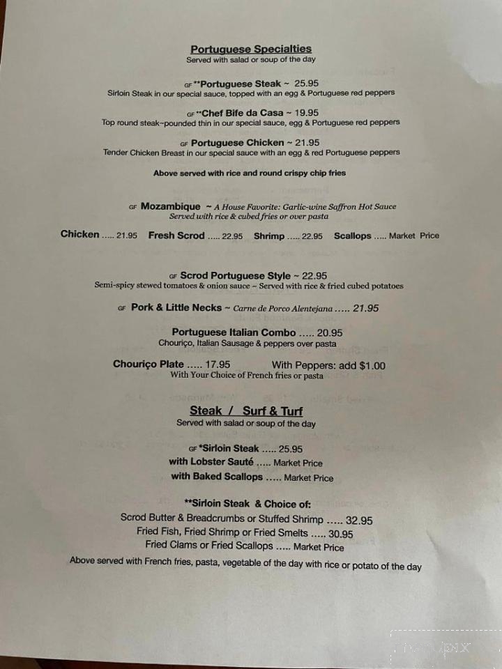 Jack's Family Restaurant - Warren, RI menu_pic
