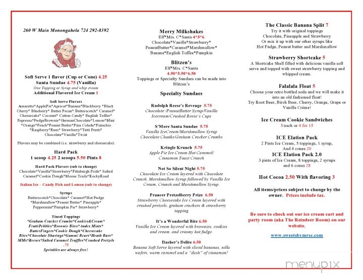 Sweets by Mrs C - Monongahela, PA menu_pic