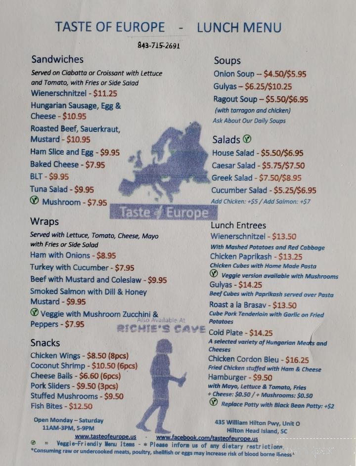 Taste of Europe - Hilton Head Island, SC