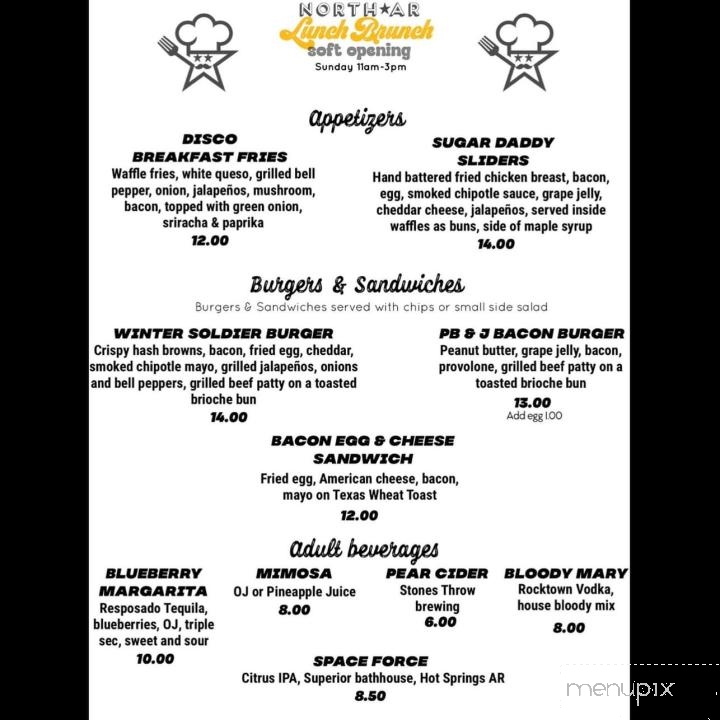 North Bar Popup - Searcy, AR menu_pic