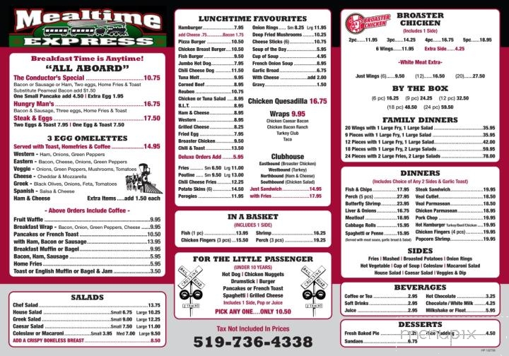 Mealtime Express - Amherstburg, ON menu_pic