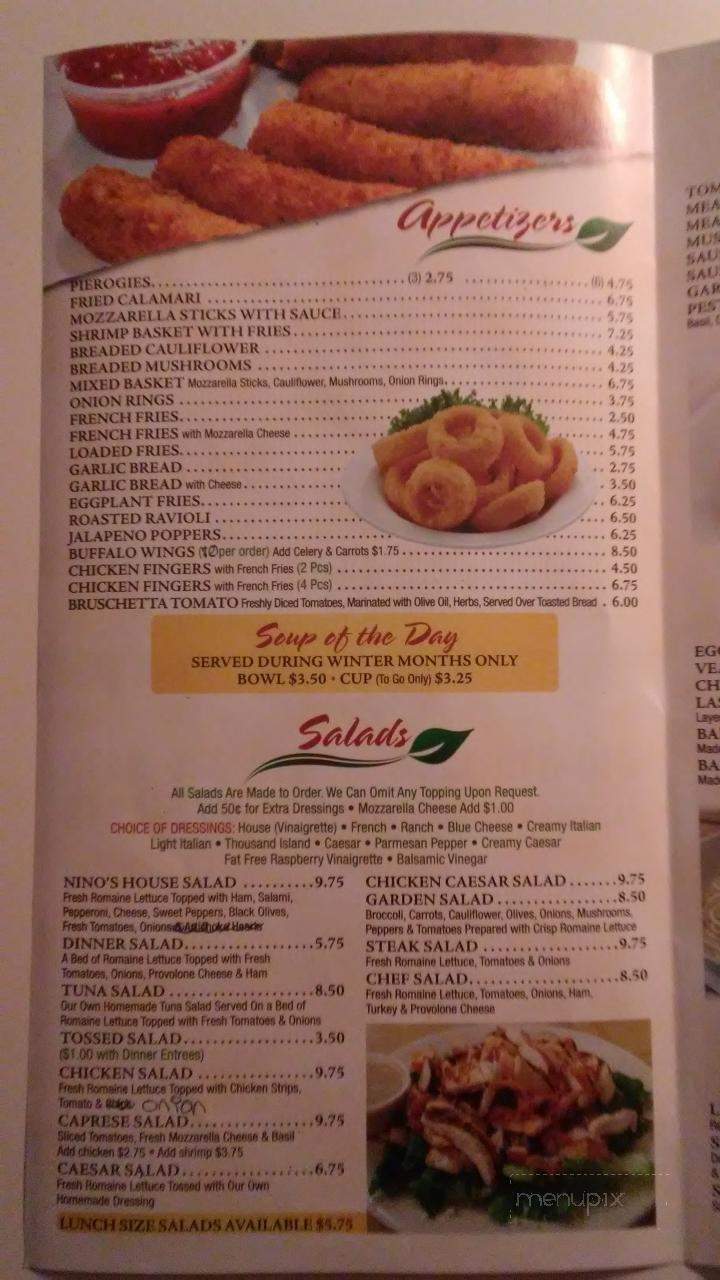 Nino & Son's - Reading, PA menu_pic