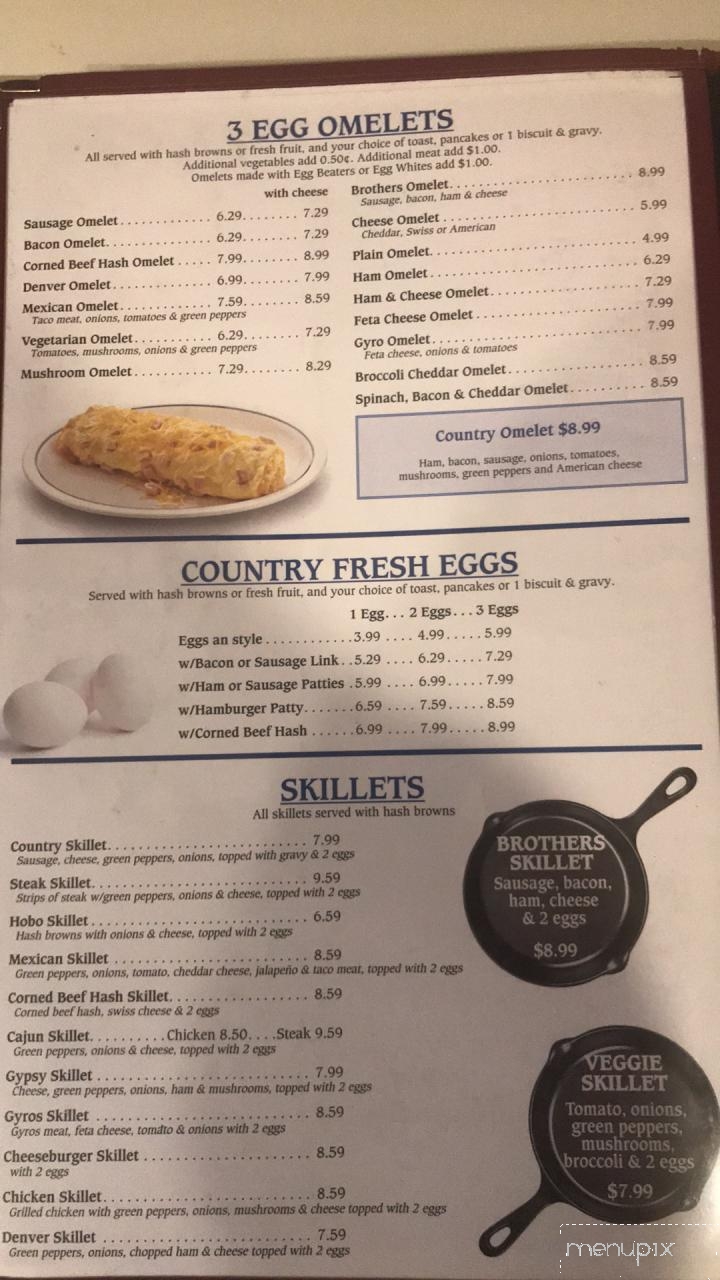 Brothers Inn Family Restaurant - Lanark, IL menu_pic