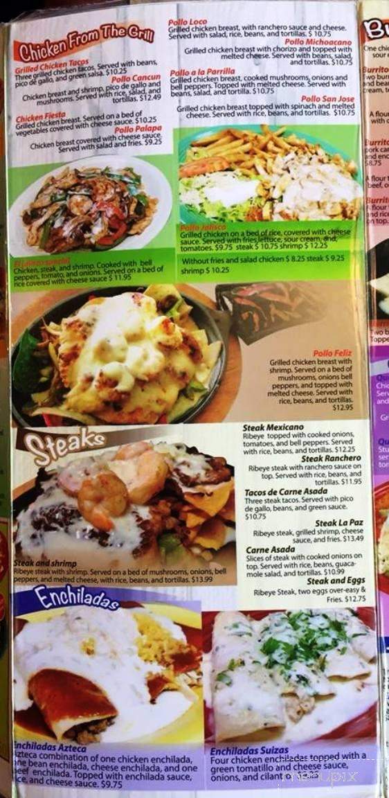 El Jalisco - Herrin, IL menu_pic