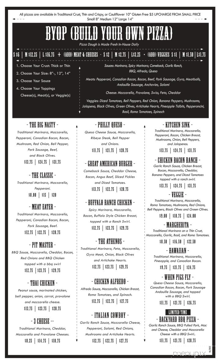 The Bank by Pizza Shack - Clinton, MS menu_pic