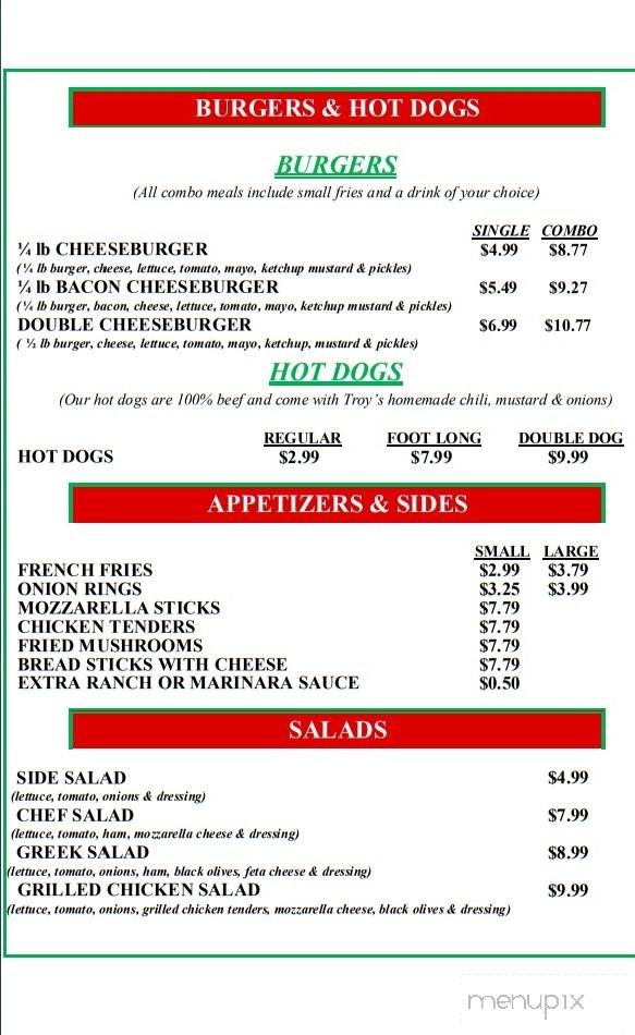Troy's Steak Subs & Pizza - Fairlawn, VA