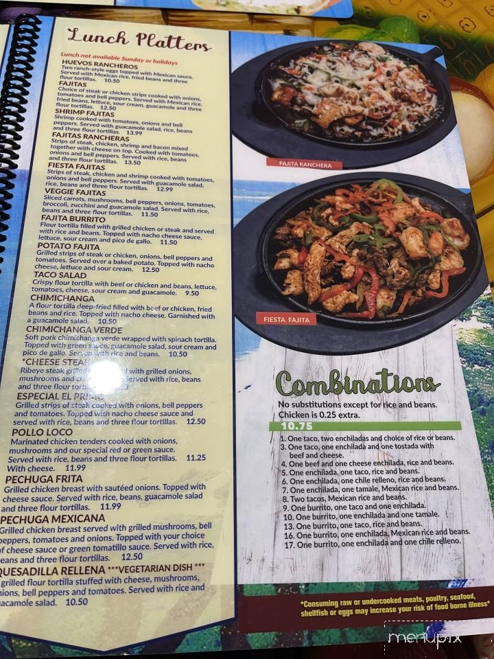 Cozumel Mexican Restaurant - Whitewater, WI menu_pic