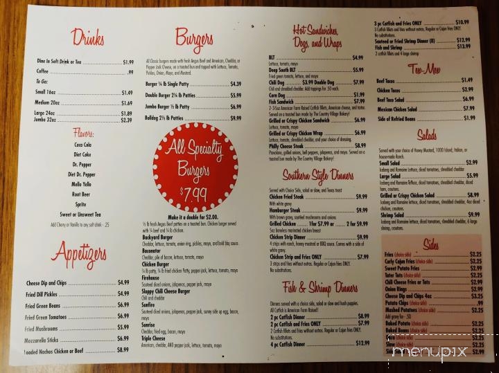 Speedy Burger - Star City, AR menu_pic